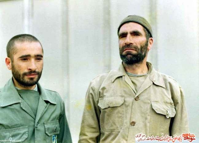 از چپ: محمد منصوری - شهید مصطفی منصوری