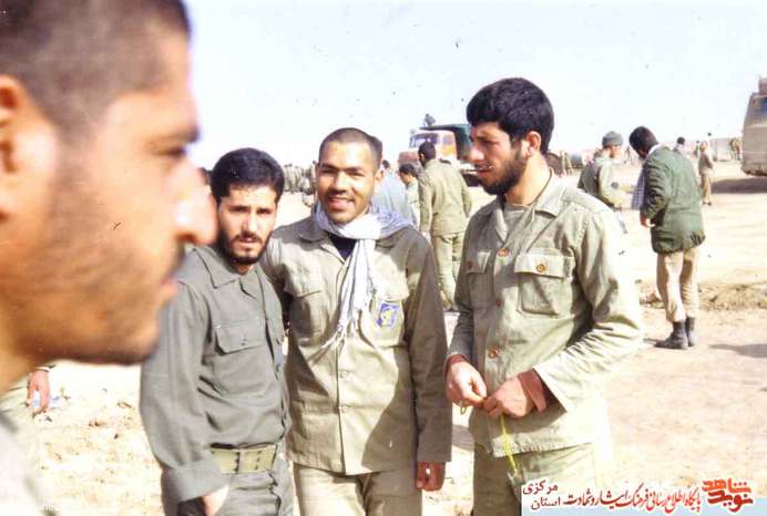 از چپ: شهید محمدرضا حسینی - محمدابراهیم عباسی - حشمت اله ملکی - جلیل رضایی