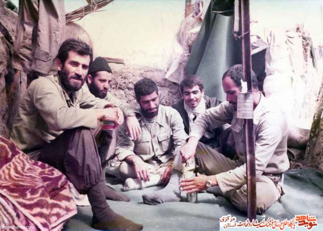 از چپ: محمدجواد فضلعلی - اصغر آقاجانی - امیدی- غلامعباس صالحی