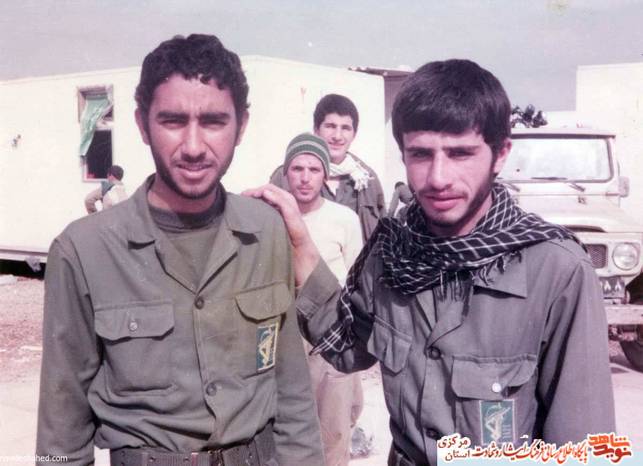 از چپ: شهید محمود حسینخانی - شهید محمدرضا زاهدی - مجتبی مختاری - سید محمود میرمحمدی