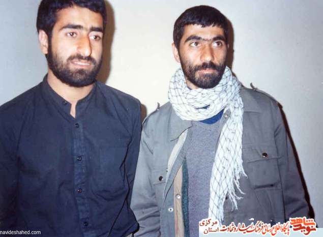 از چپ: شهید اکبر محمدی - حسین محمدی