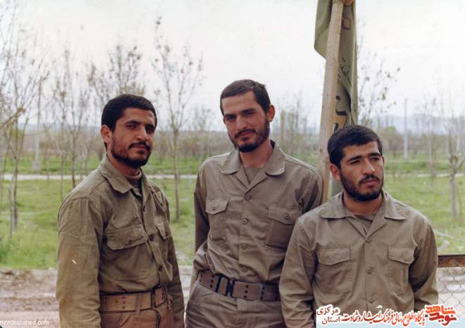 از چپ: محمود حمزه - ابراهیم طاهری - محمد پولادوند