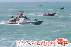 گزارش تصویری|رزمایش شناورهای استان بوشهر در خلیج‌فارس به مناسبت هفته دفاع مقدس