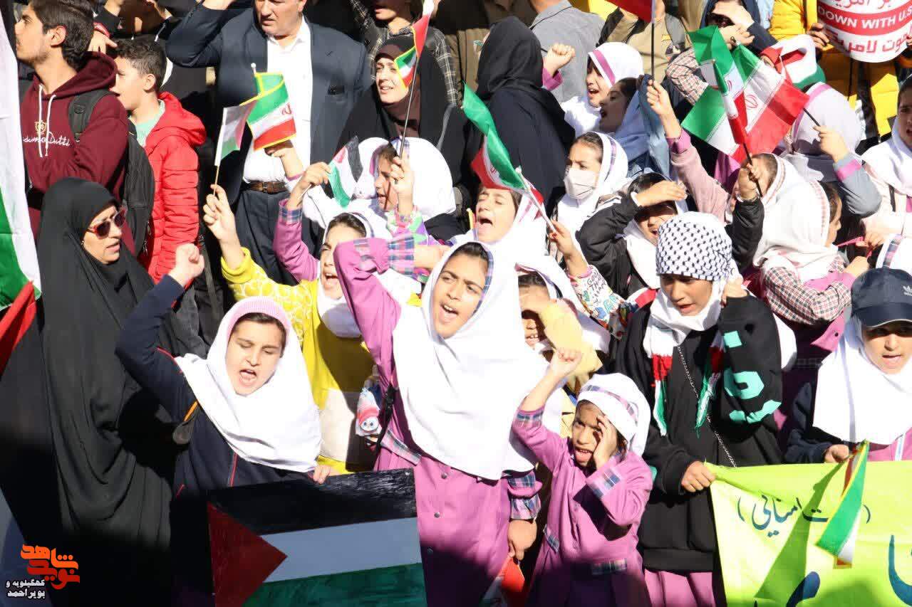 راهپیمایی  مردم یاسوج در حمایت از فلسطین
