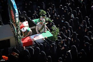 مراسم تشییع شهدای والامقام گمنام در اراک