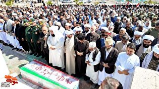 وداع باشکوه با مولوی شهید«یوسف گرگیچی»/ پیکر عالم...