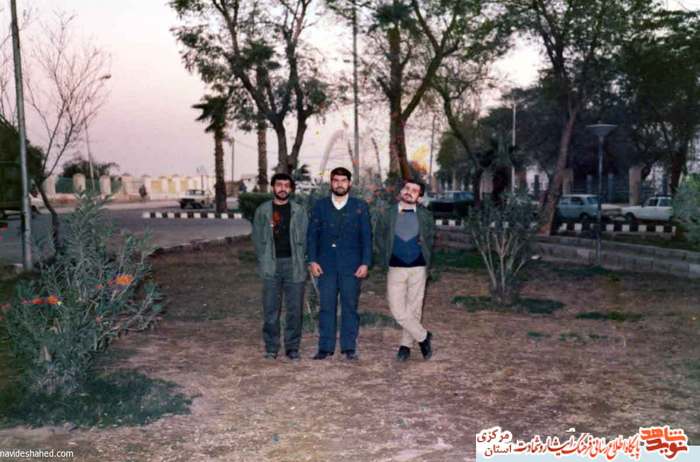 از چپ: صادق زنده رود - داود غیاثی راد - سید حسین حسینی 