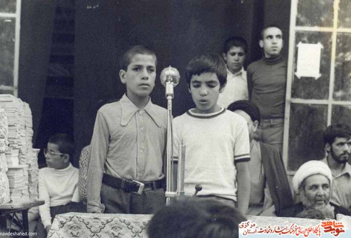 از چپ : شهید محمد حسین بیگلری - محسن بنی جمالی