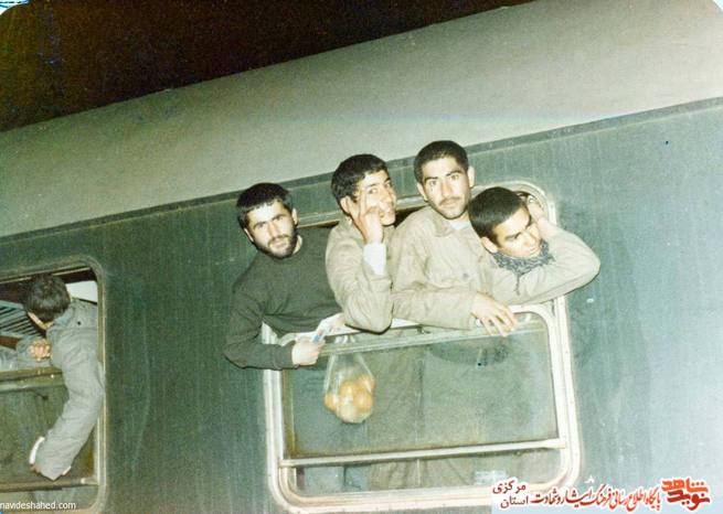 از چپ: محمد بهرامی - ... - شهید صفر امیدوار - ...