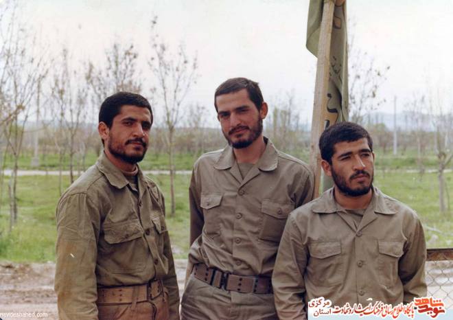 از چپ : محمود حمزه - ابراهیم طاهری -محمد پولادوند
