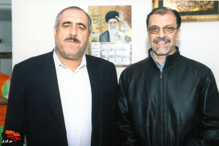 از چپ: ابراهیم صیری - محمد خسروی وفا 