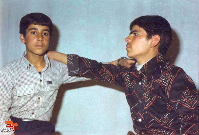 از چپ: محمدحسین بساکی - شهید محمدرضا رحمانی