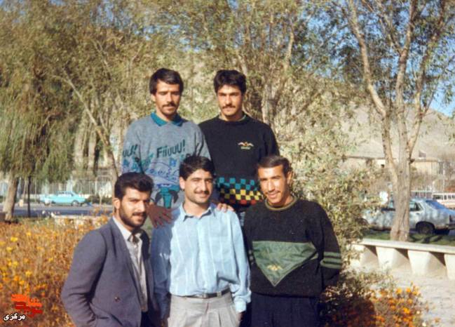 از چپ: مختار منصوری- تقی منصوری - علی محمد لک- ابراهیم رستم پور - عباس علی خانی