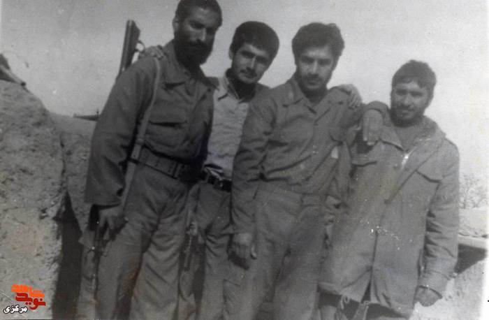 از چپ: سید حسین طبائی - صادقی - امانی - محمد منصوری